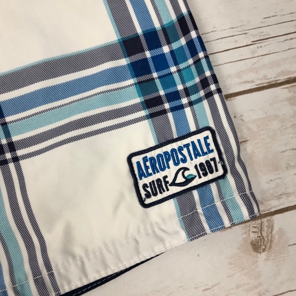 Aeropostale Swim / Board Plaid Shorts - Picture 2 of 5